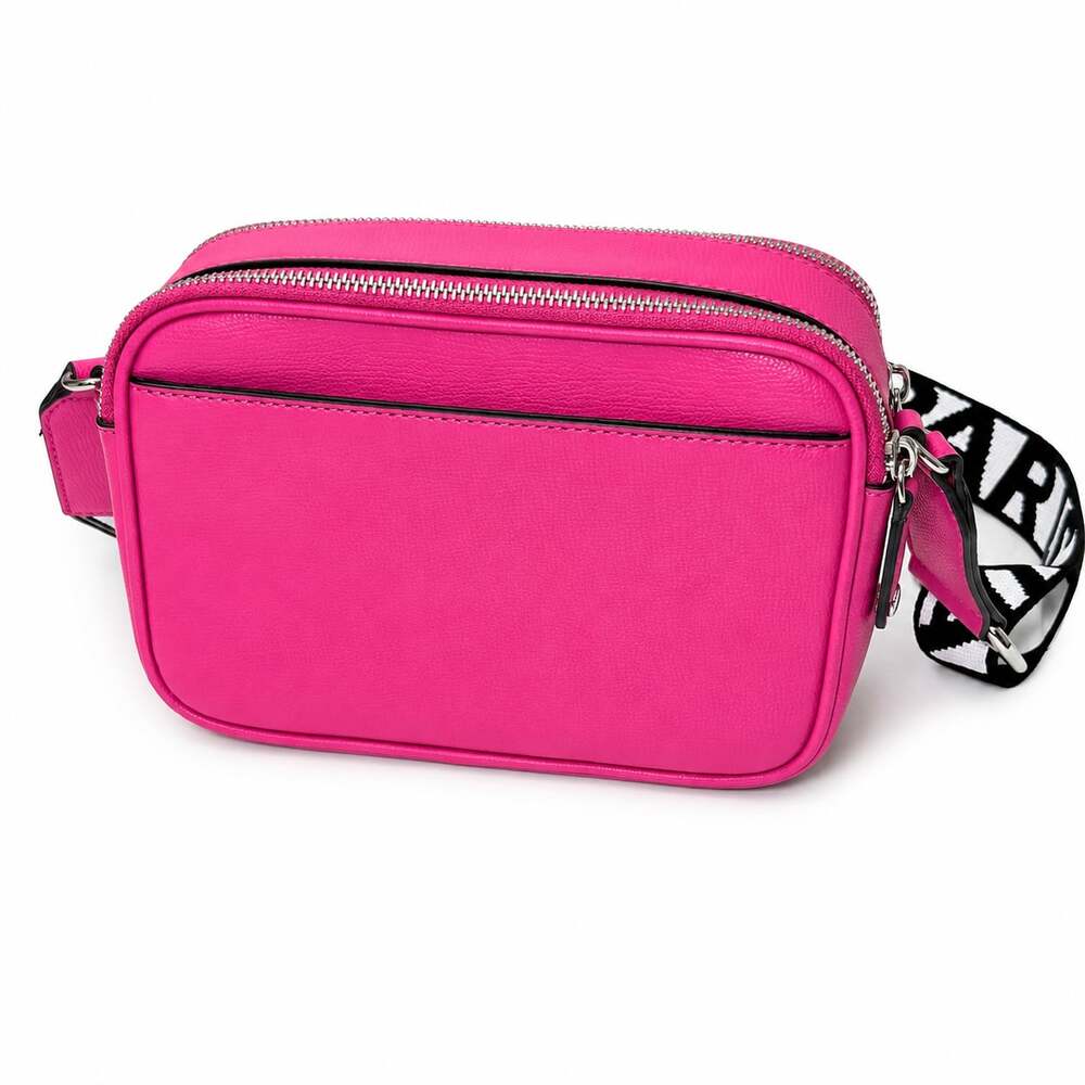Karl Lagerfeld Paris Pink Camera Crossbody Bag - Picture 2 of 16